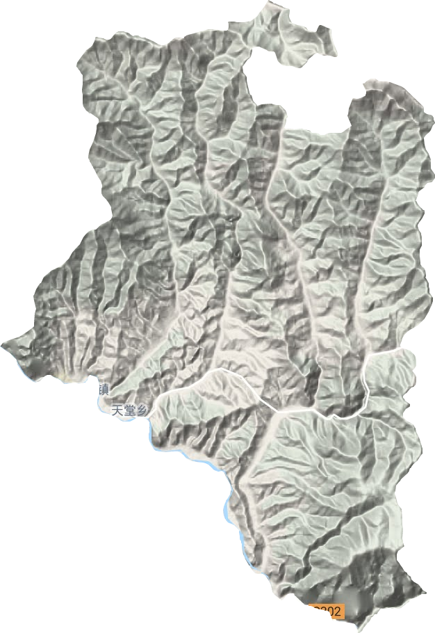 天堂鎮(zhèn)地形圖