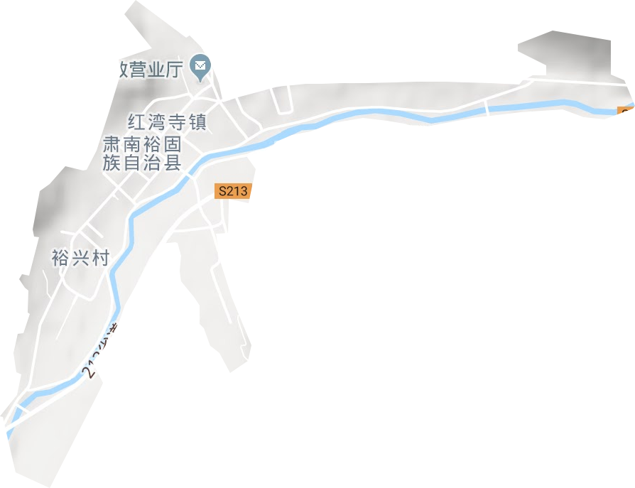 紅灣寺鎮(zhèn)地形圖