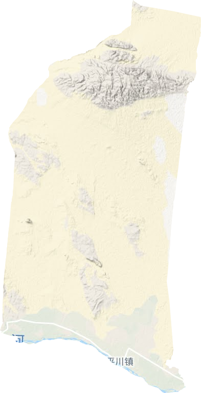 平川鎮(zhèn)地形圖