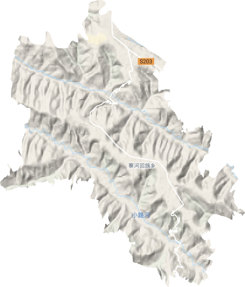 寨河鄉(xiāng)地形圖