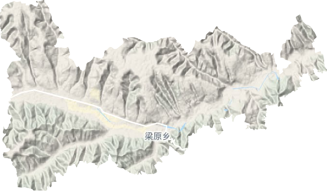 梁原鄉(xiāng)地形圖