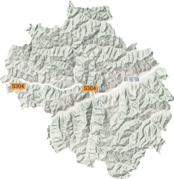 新窯鎮(zhèn)地形圖