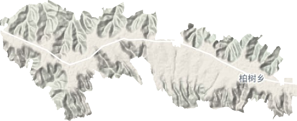柏樹鄉(xiāng)地形圖