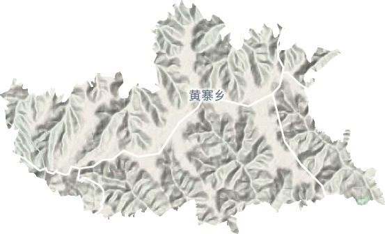 黃寨鄉地形圖