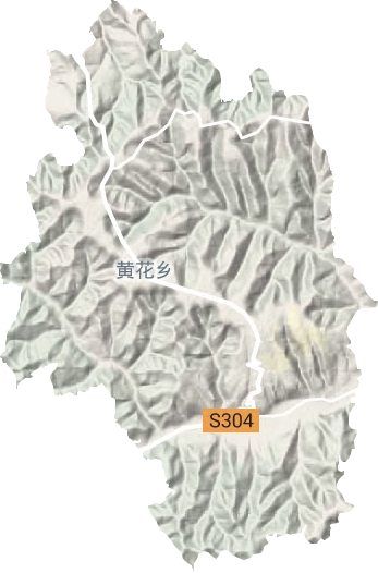 黃花鄉地形圖