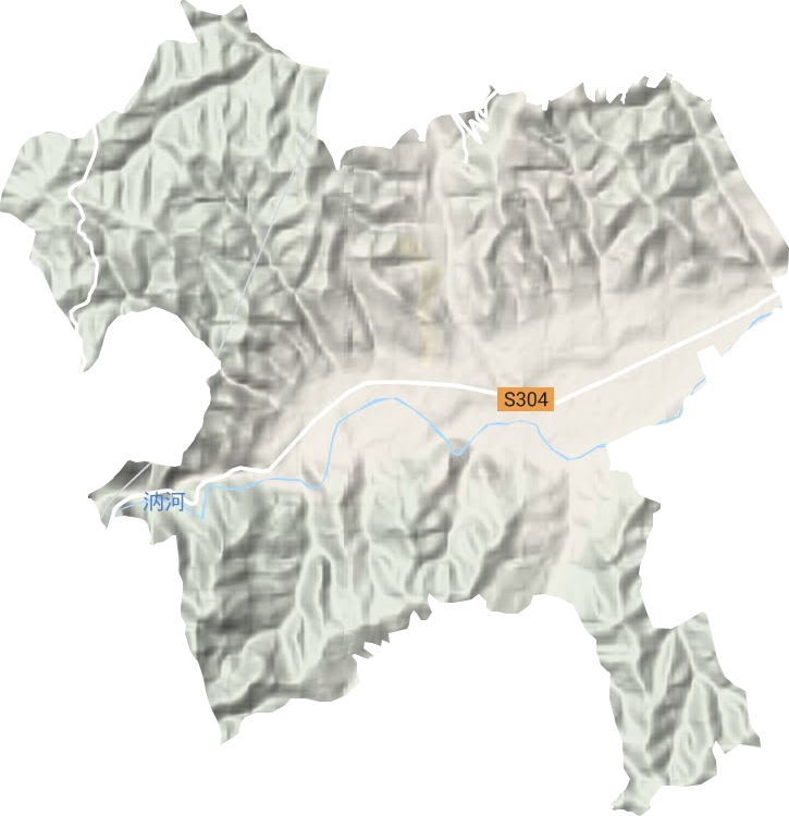 崇信縣銅城工業園區管理委員會地形圖