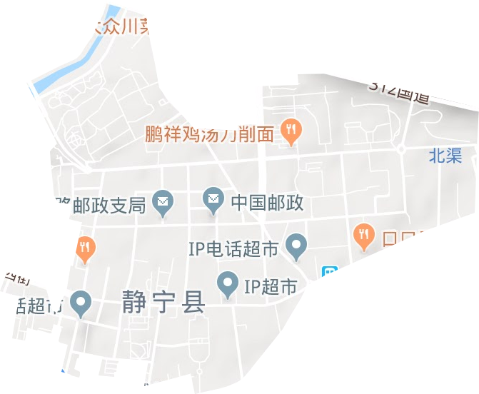 城區街道地形圖
