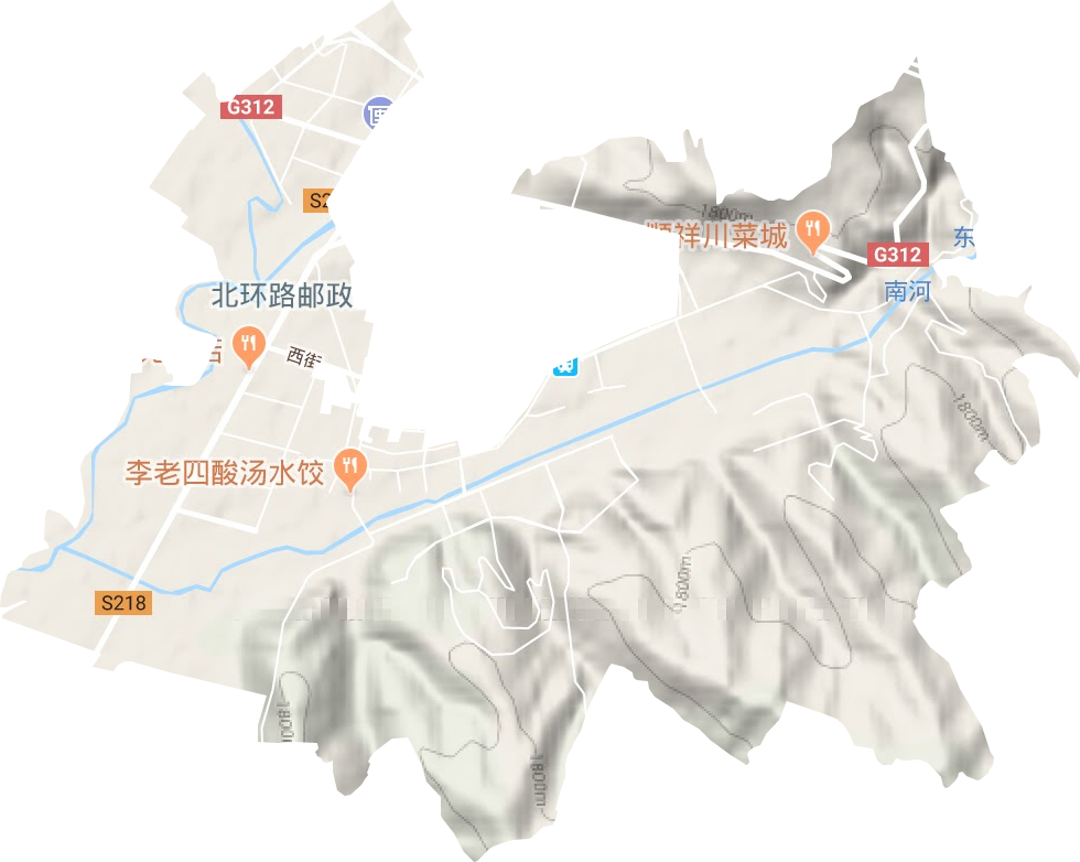城關鎮地形圖