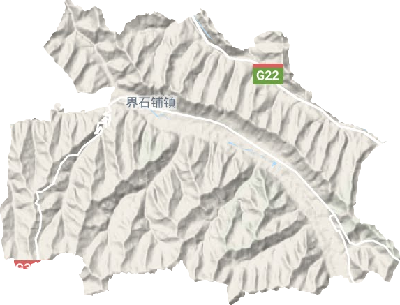 界石鋪鎮地形圖