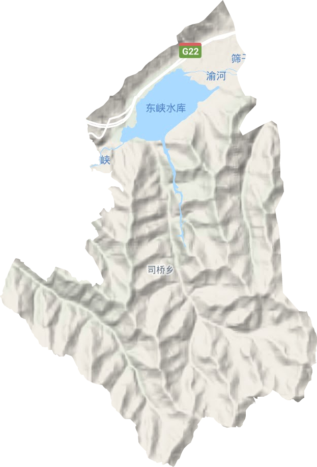 司橋鄉地形圖