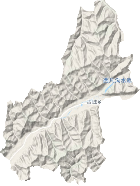 古城鄉地形圖