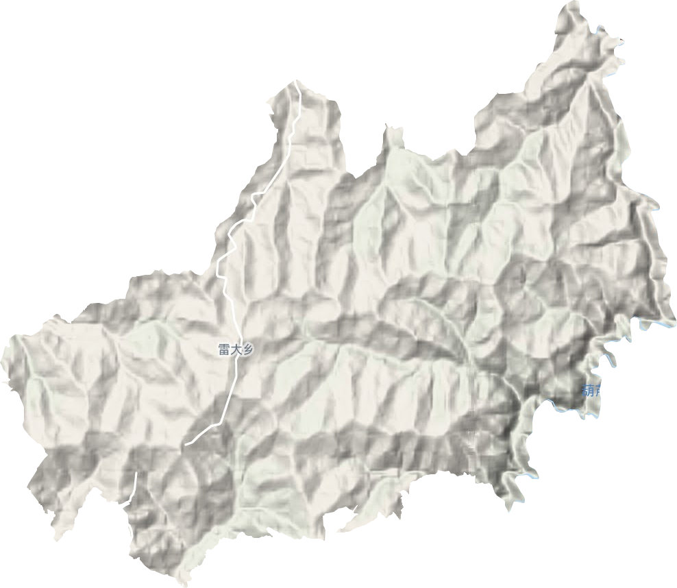 雷大鄉地形圖