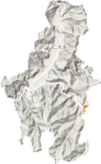仁大鄉(xiāng)地形圖