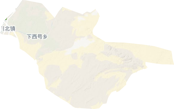 下西號(hào)鄉(xiāng)地形圖