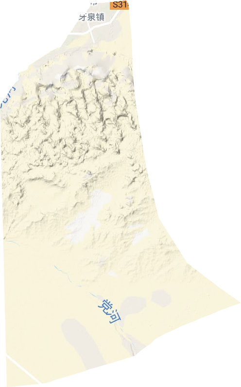 月牙泉鎮地形圖