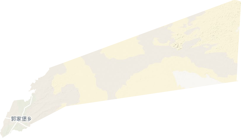 郭家堡鄉地形圖