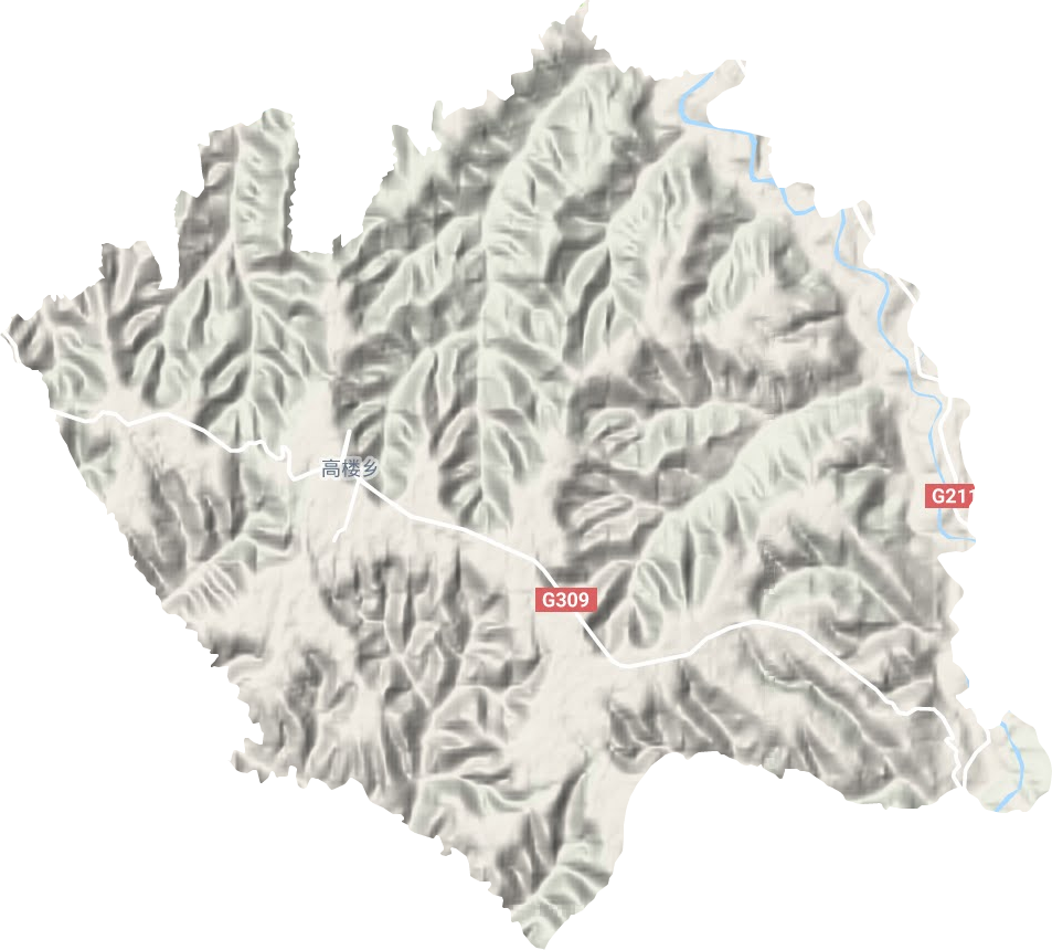 高樓鄉(xiāng)地形圖