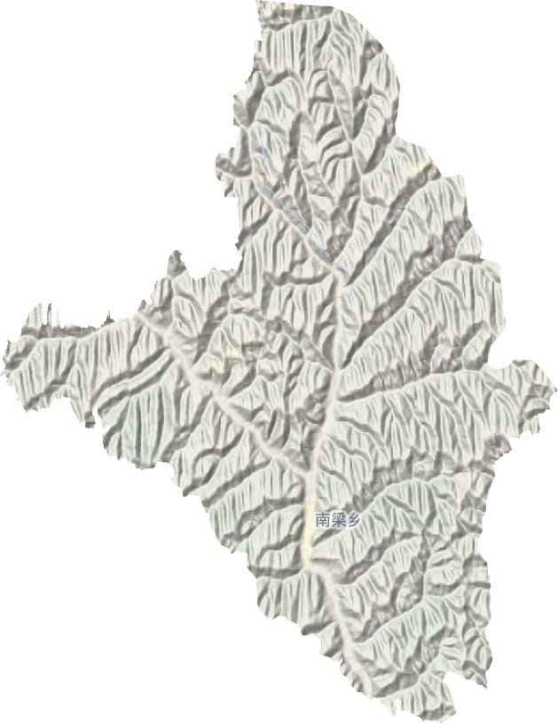 南梁鎮地形圖