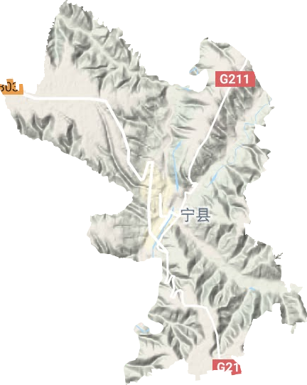 新寧鎮(zhèn)地形圖