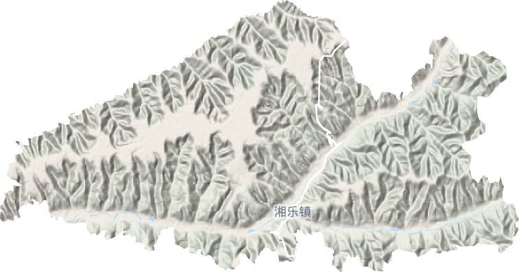 湘樂鎮(zhèn)地形圖