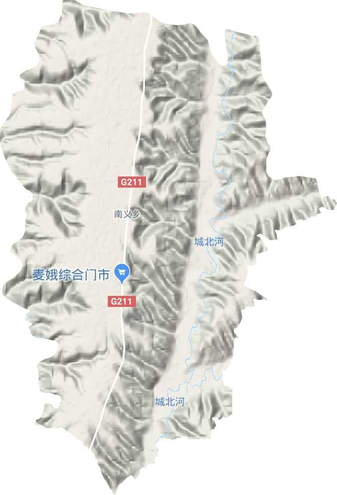 南義鄉(xiāng)地形圖