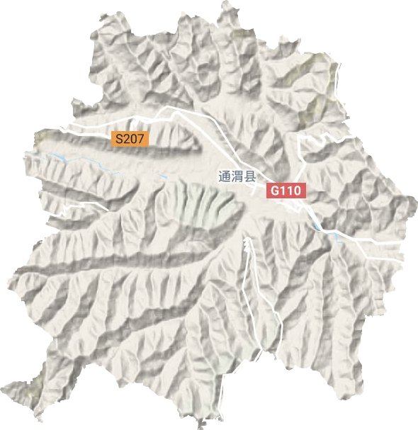 平襄鎮地形圖