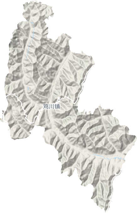 雞川鎮地形圖