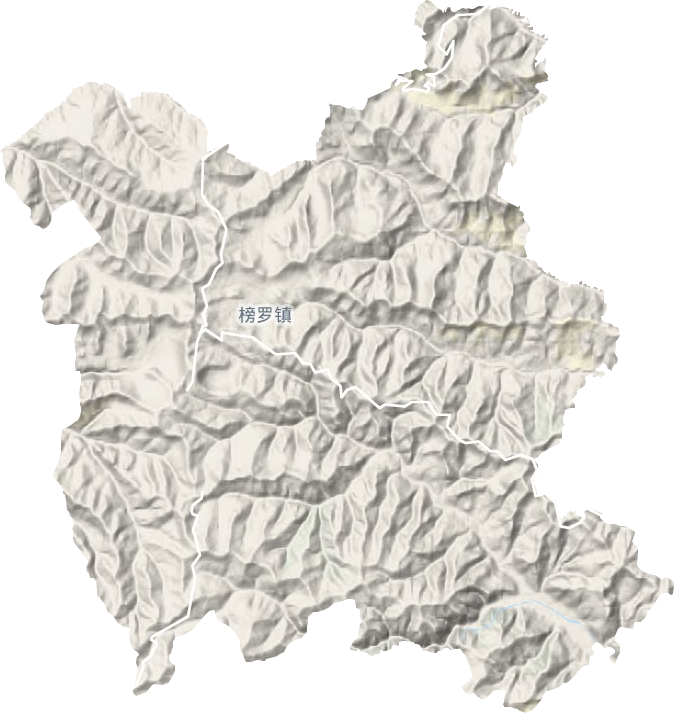 榜羅鎮地形圖