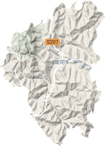 隴陽鄉地形圖