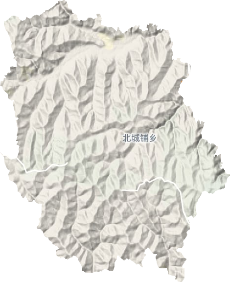 北城鋪鄉地形圖