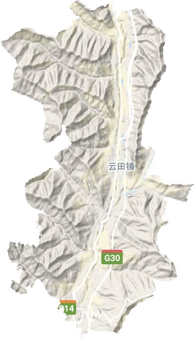 云田鎮地形圖