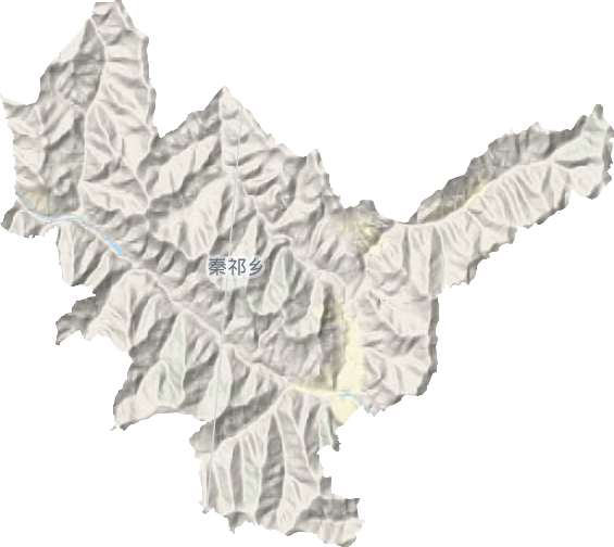 秦祁鄉地形圖