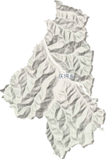 慶坪鄉地形圖
