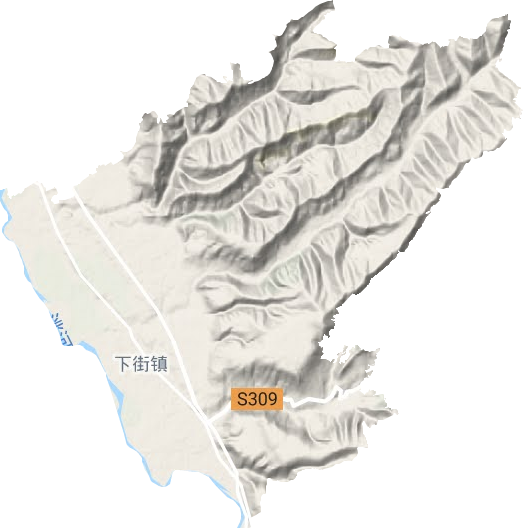 新添鎮(zhèn)地形圖