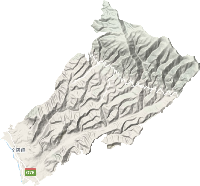 辛店鎮地形圖
