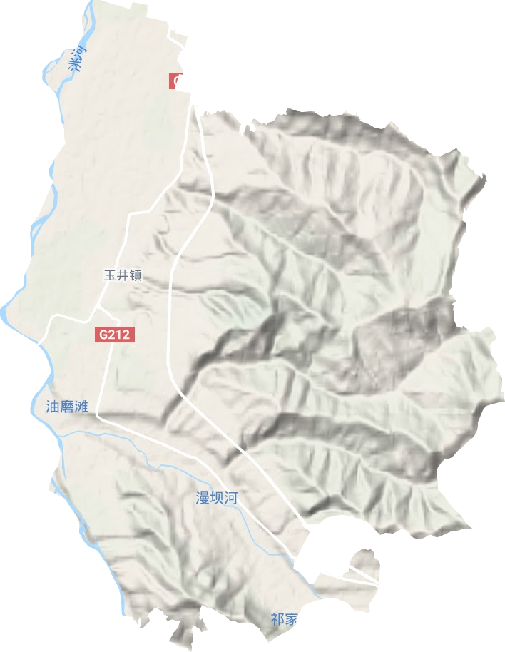 玉井鎮地形圖
