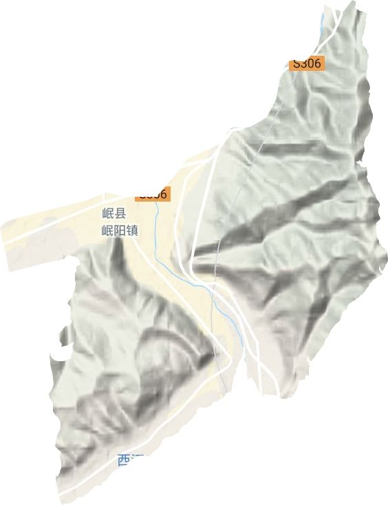 岷陽鎮地形圖