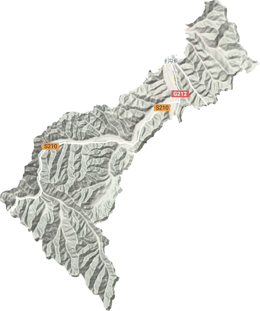 寺溝鄉地形圖