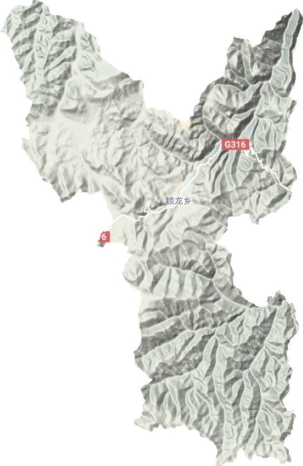 鎖龍鄉(xiāng)地形圖
