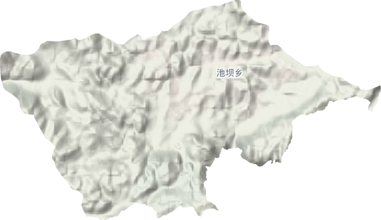 池壩鄉(xiāng)地形圖