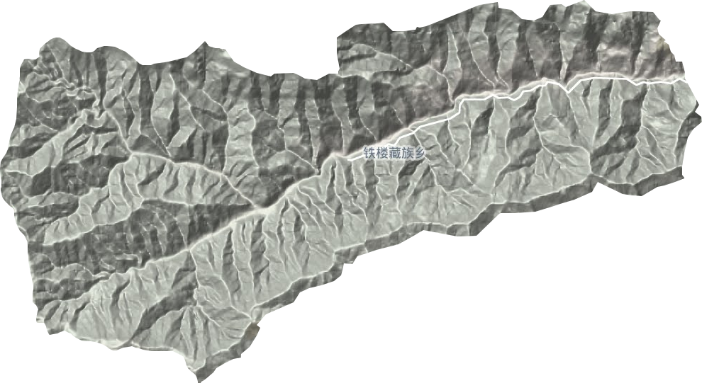 鐵樓藏族鄉(xiāng)地形圖