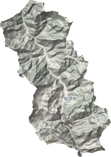 黎坪鄉地形圖