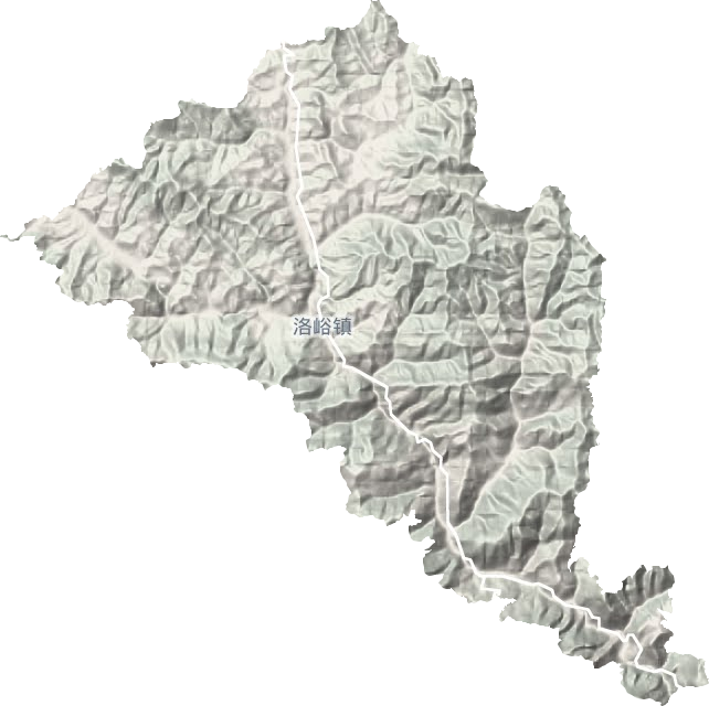 洛峪鎮地形圖