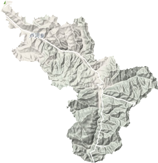 盧河鄉地形圖