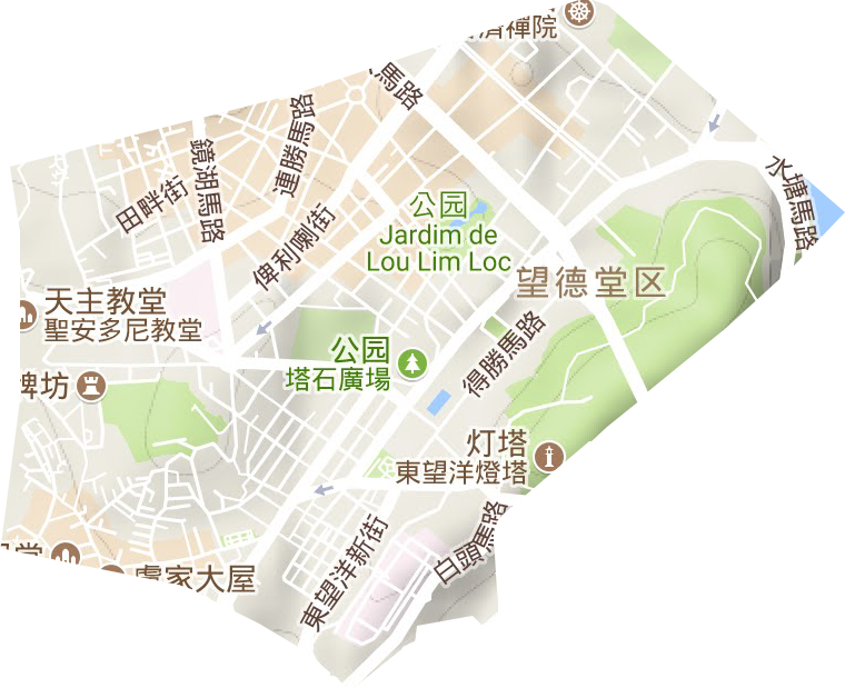 花王堂區地形圖