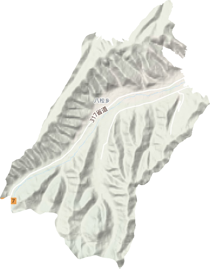 八松鄉地形圖
