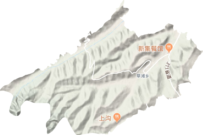 草灘鄉地形圖