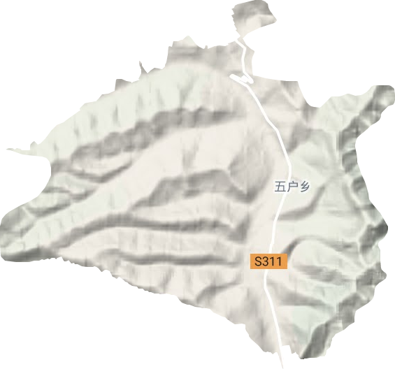 五戶(hù)鄉(xiāng)地形圖