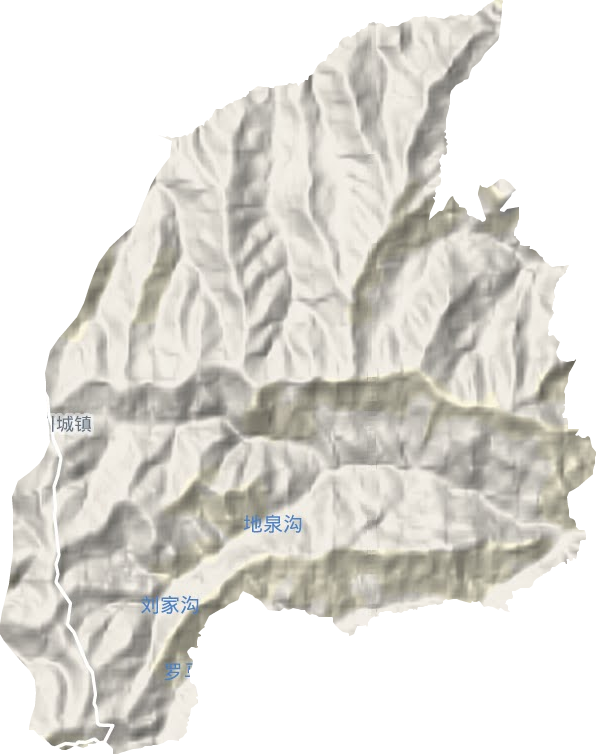川城鎮地形圖