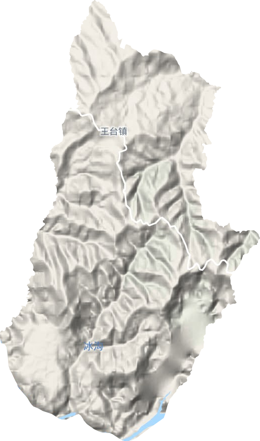 王臺鎮地形圖